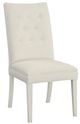 Fairfield® Customizable Entree Dining Concave Tall Back Dining Chair with Linen Legs and Buttons-0
