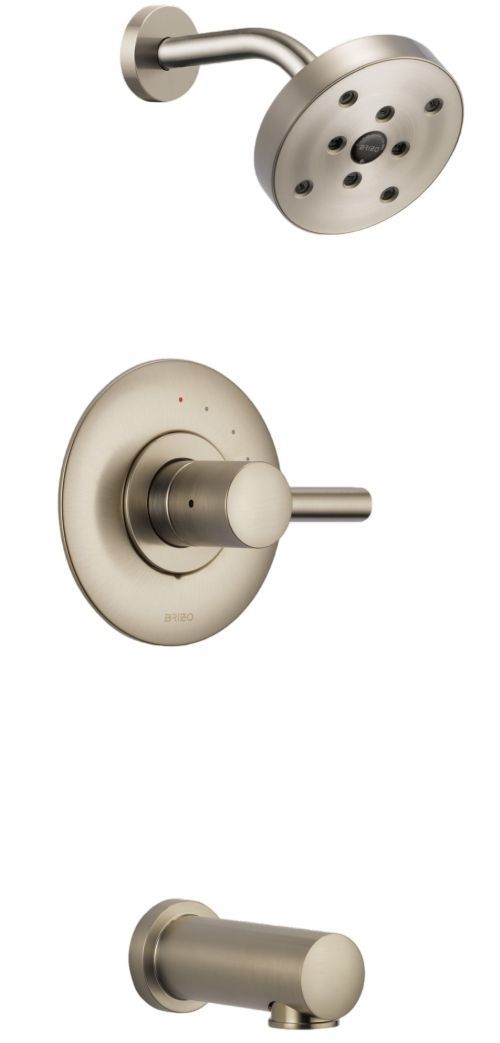 Brizo Odin® Brilliance® Brushed Nickel Pressure Balance Tub/Shower-0