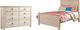 Signature Design by Ashley® Willowton 2-Piece Whitewash Full Youth Panel Bed Set-0