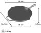 Le Creuset® 11.81" Blueberry Skillet-1