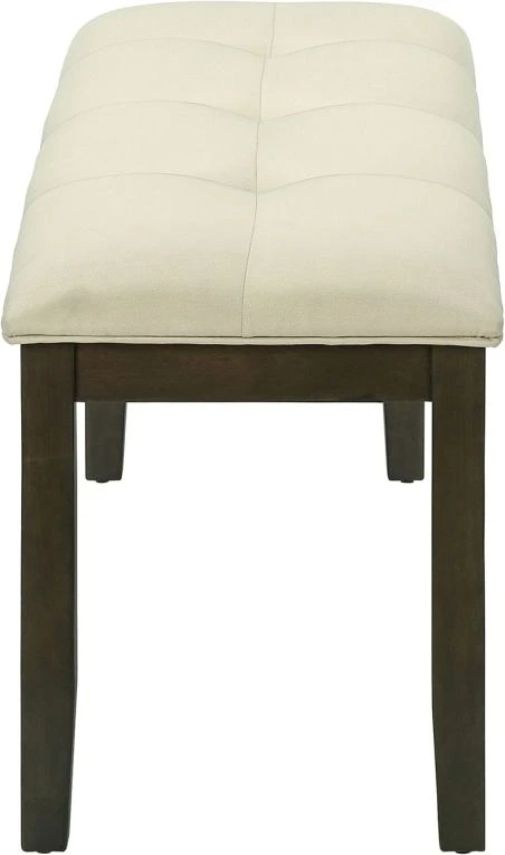 Monarch Specialties Inc. Cream/Grey 44" Dining Bench-3