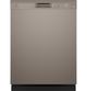GE® 24" Finger Resistant Slate Built In Dishwasher with Sanitize Cycle and Dry Boost-0