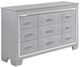 Homelegance® Allura 4-Piece Silver Queen Panel Bedroom Set-3