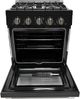Unique® Appliances Classic Retro 30" Matte Black Slide-In Propane Gas Range-1