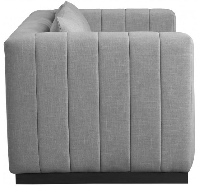 Meridian Furniture Lucia Grey Linen Textured Loveseat-2