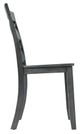 Elements International Renegade Grey Dining Side Chair-2