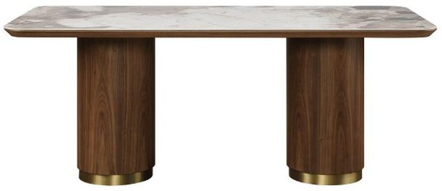 ACME Furniture Willene Dark Oak Dining Table with Ceramic Top-3
