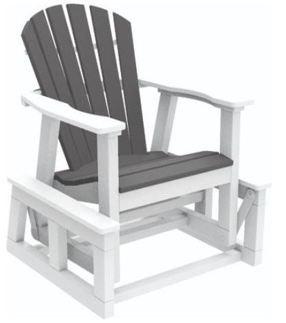Seaside Casual Adirondack Shellback Single Glider-0
