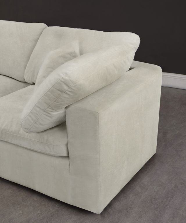 Meridian Furniture Cozy 5-Piece Cream 119" Modular Sectional-3