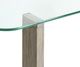 Magnussen Home® Bartlett Glass Top Sofa Table with Smokey Pine Base-3