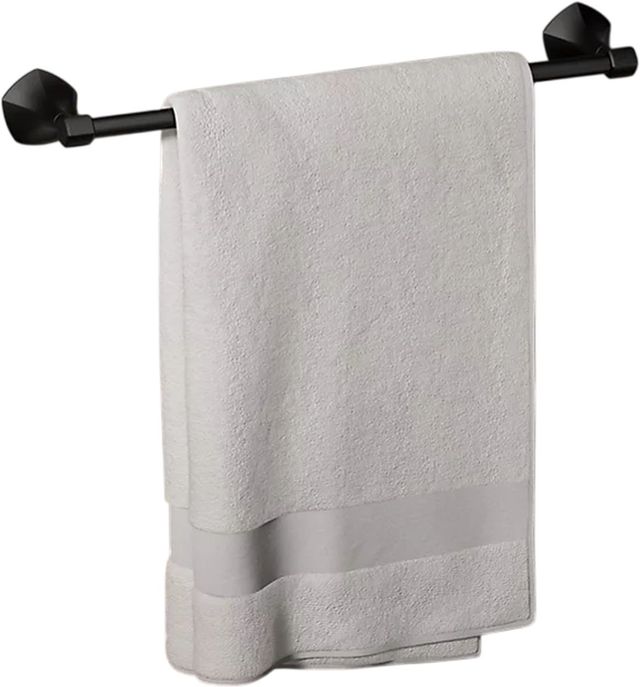 KOHLER® Occasion® Matte Black 18" Towel Bar-1