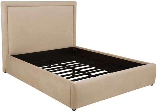 Coaster® Lawson Light Saddle Full Upholstered Platform Panel Bed-1
