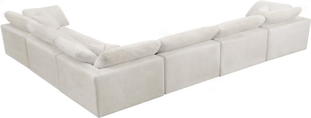 Meridian Furniture Cozy 6-Piece Cream 158" Modular Sectional-2