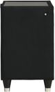 Coaster® Ravenne Black Upholstered LED Nightstand with USB-4