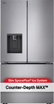 LG 36" 25.5 Cu. Ft. Stainless Steel Look Counter Depth French Door Refrigerator-2