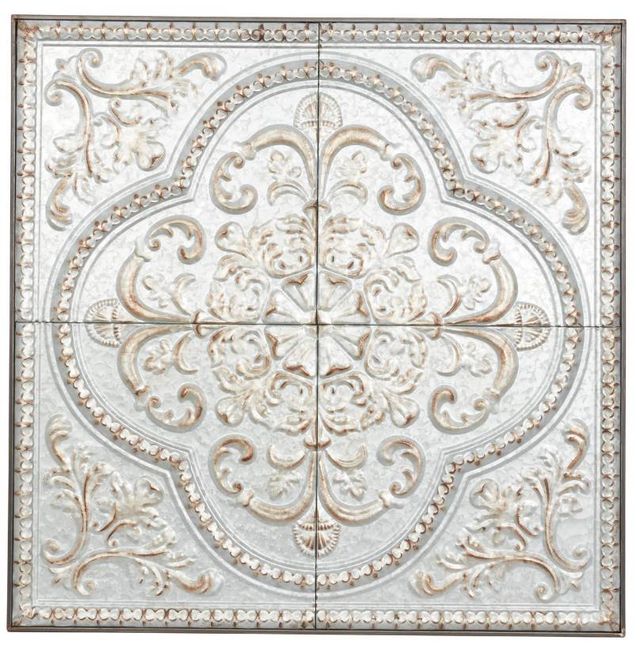 Deco Marche Gray Scroll Home Wall Decor-1