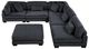 Homelegance® Traverse 6-Piece Black 135" Modular Sectional with Ottoman-2