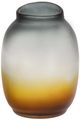 A & B Home Gray/Yellow Glass Normand Handcrafted Vase-0