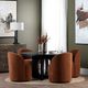 Crestview Collection Fairfax 2-Piece Rust Upholstered Side Chair Set-1