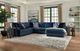 Behold™ Home Pippa 3-Piece Navy U-Shaped Sectional-1