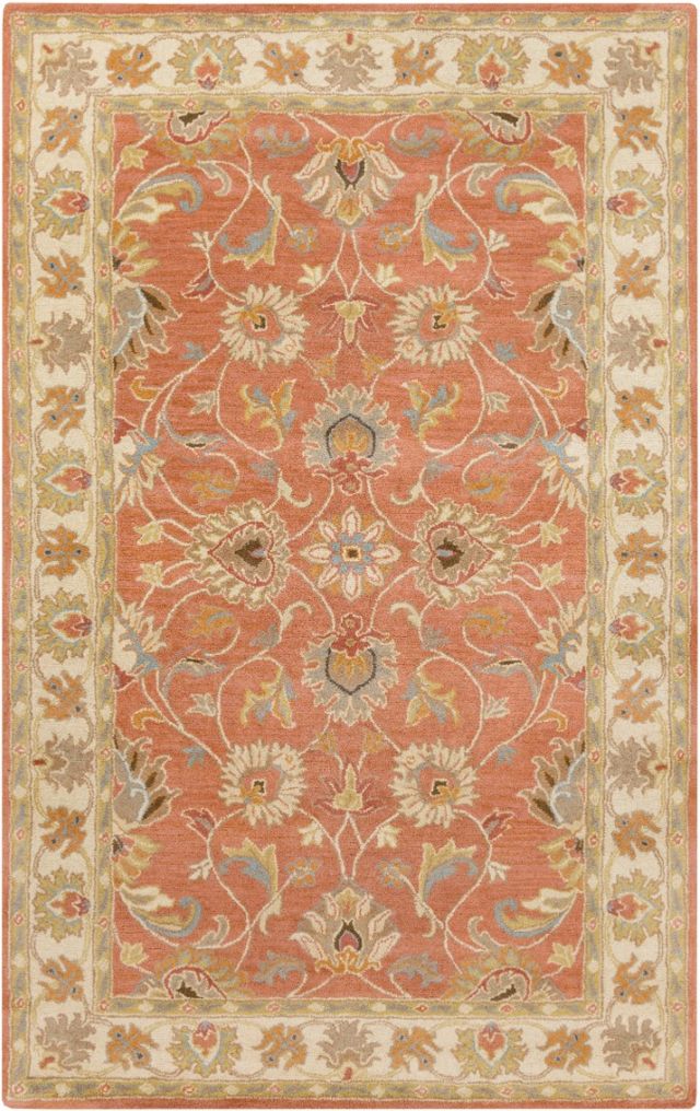 Surya Caesar Burnt Orange 5'x8' Area Rug-0