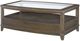 American Drew® Park Studio Glass Top Rectangular Cocktail Table with Brown Base-1