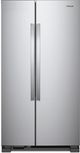 Whirlpool® 25.1 Cu. Ft. Monochromatic Stainless Steel Side-By-Side Refrigerator-0