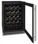 U-Line Global 230V 24" 5.7 Cu. Ft. Stainless Frame Wine Cooler-2