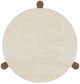 Flexsteel® Verona White Accent Table with Pebble Brown-3