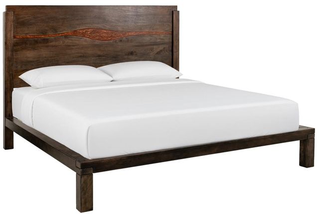 International Furniture Direct Raramuri Brown King Panel Bed-0