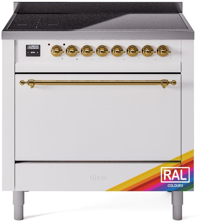 Ilve® Nostalgie II Series 36" Custom RAL Color Pro Style Induction Range-0