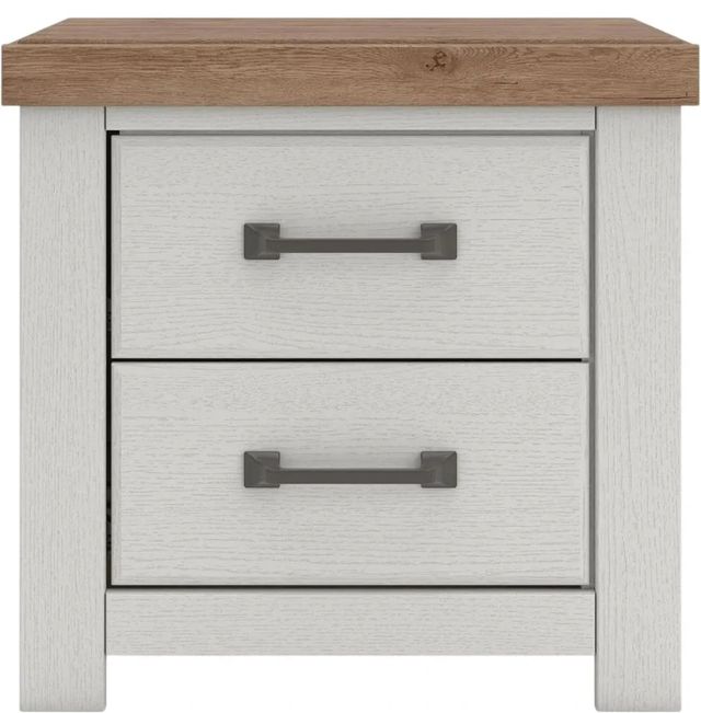 Benchcraft® Savonport Brown/White Nightstand-2