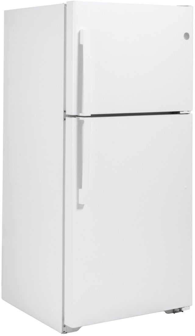 GE® 30" 19.1 Cu. Ft. White Top Freezer Refrigerator-3