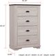 Crown Mark Coralee Chalk/Gray Chest-2