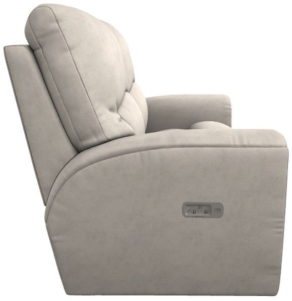 La-Z-Boy® Cassian Oyster Power Reclining Loveseat with Headrest and Lumbar-3