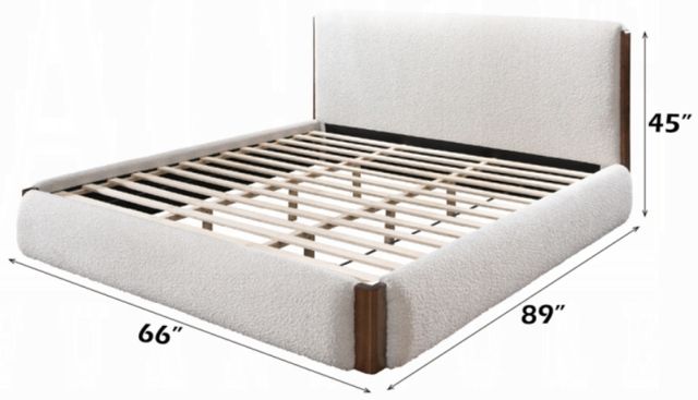 ACME Furniture Sandro Walnut/White Queen Panel Bed-2