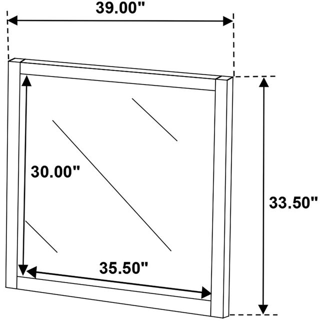 Coaster® Wilkes Dark Cocoa Mirror-2