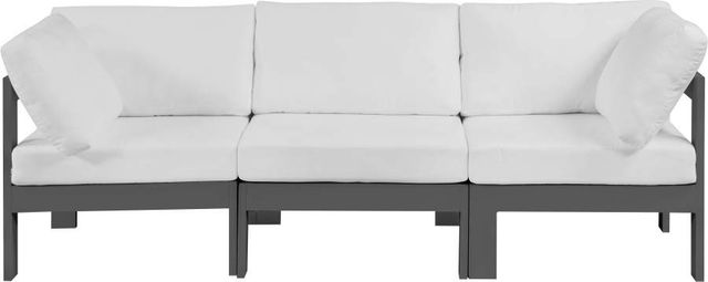 Meridian Furniture Nizuc White Outdoor Patio Modular Sofa-1