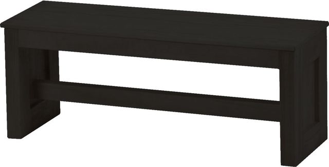 Crate Designs™ Furniture Espresso Wood Top Bench-0