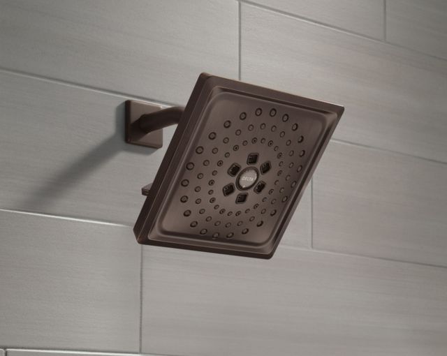 Delta Universal Showering Venetian Bronze Square H2Okinetic® 3-Setting Raincan Shower Head-3