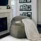 CordaRoy's® Nest Charcoal Chenille Full Bean Bag Chair-1