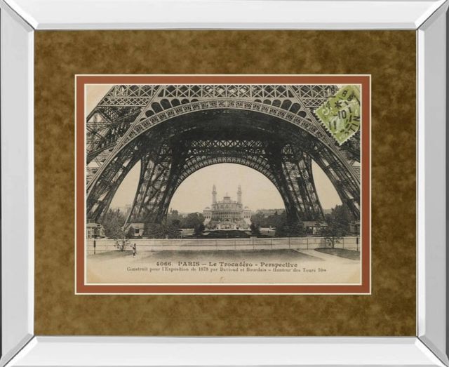Classy Art La Base De La Eifel by Wild Apple Studio Mirror Framed Wall Art-0
