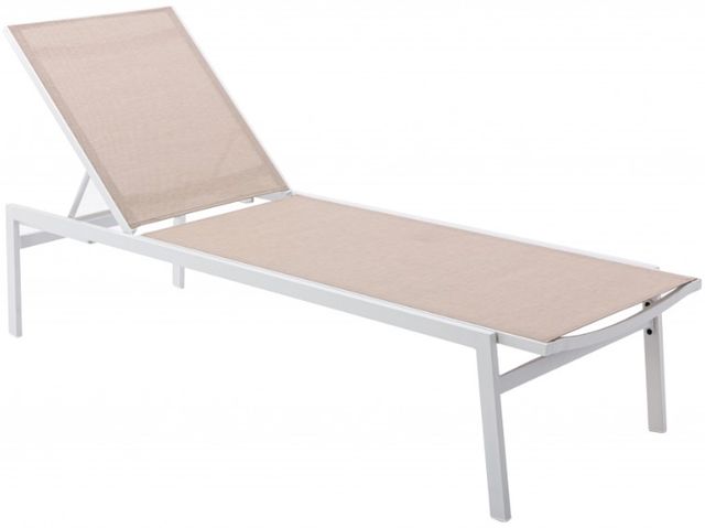 Meridian Furniture Santorini Beige Outdoor Patio Chaise Lounge Chair-0
