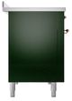 Ilve® Nostalgie II Noblesse 48'' Emerald Green Pro Style Induction Range with Copper Trim-2