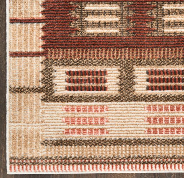 Nourison Home™ Nordic NRC16 Rust 5'x7' Style 3 Area Rug-4
