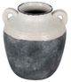A & B Home Gray/White 7" Flower Vase -0