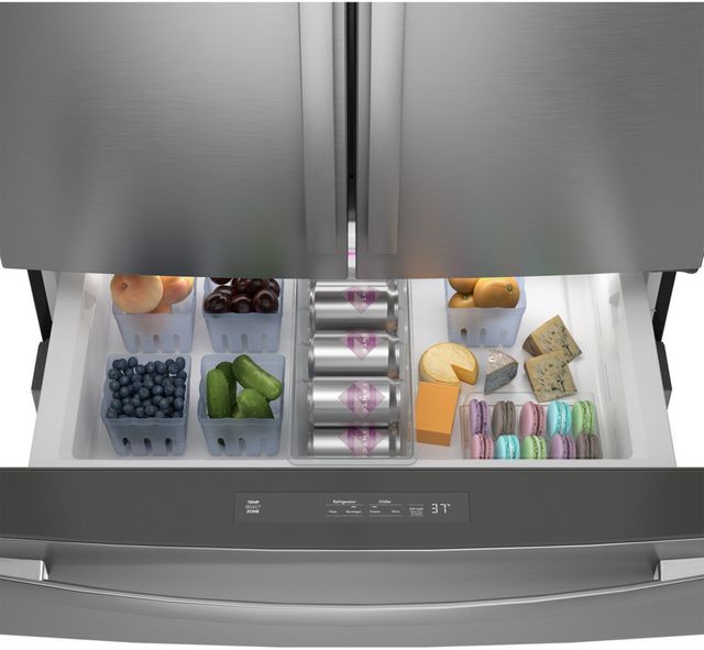 GE Profile™ 36 in. 28.7 Cu. Ft. Fingerprint Resistant Stainless Steel French Door Refrigerator-5