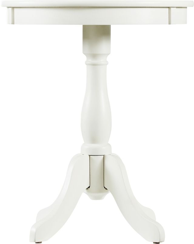 Powell® Palmetto White Round Accent Table-0