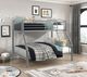 Homelegance® Beckett Gray Youth Twin Over Full Bunk Bed-1