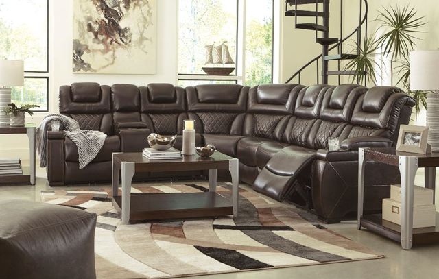 Signature Design by Ashley® Warnerton 2-Piece Chocolate Power Reclining Living Room Set-3